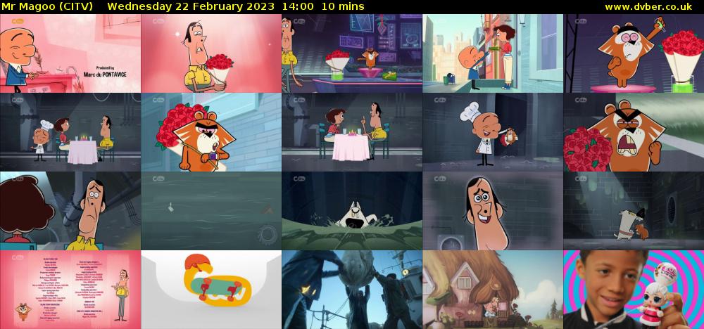 Mr Magoo (CITV) Wednesday 22 February 2023 14:00 - 14:10