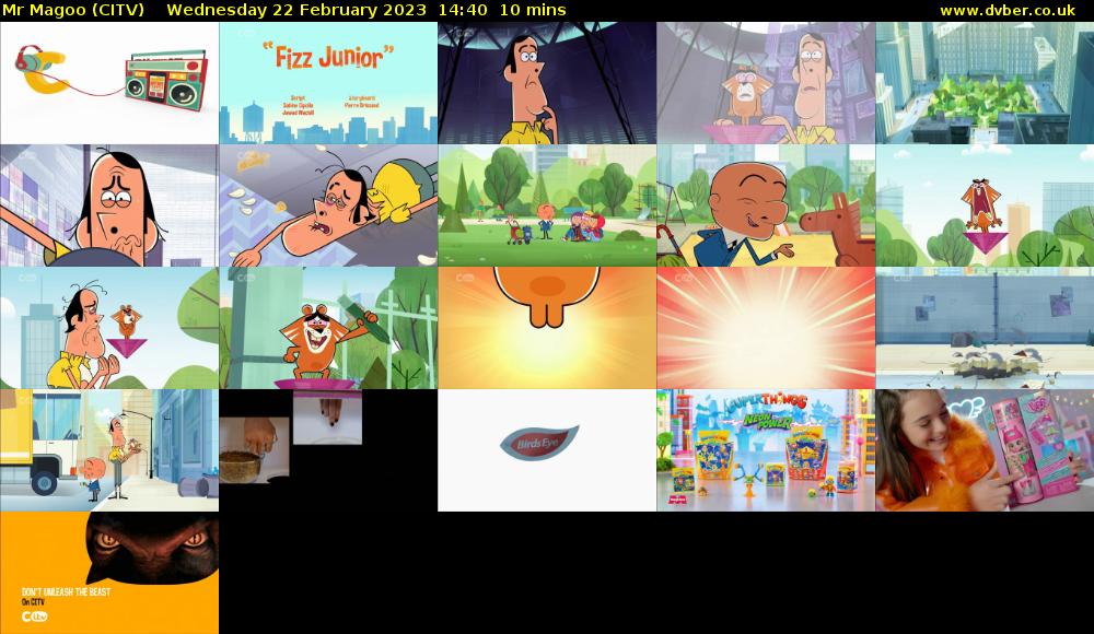 Mr Magoo (CITV) Wednesday 22 February 2023 14:40 - 14:50