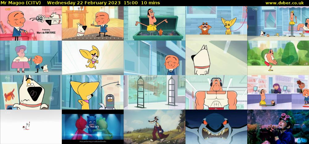Mr Magoo (CITV) Wednesday 22 February 2023 15:00 - 15:10