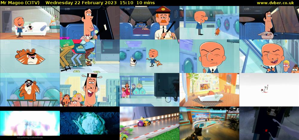 Mr Magoo (CITV) Wednesday 22 February 2023 15:10 - 15:20