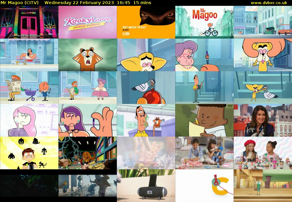 Mr Magoo (CITV) Wednesday 22 February 2023 16:45 - 17:00
