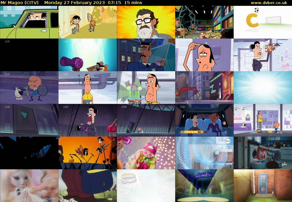 Mr Magoo (CITV) Monday 27 February 2023 07:15 - 07:30