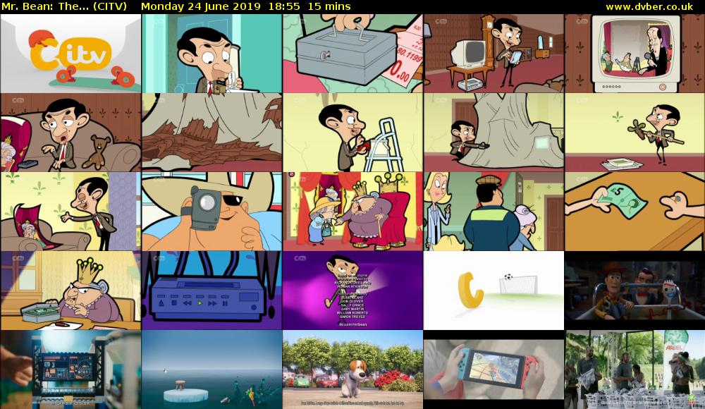 Mr. Bean: The... (CITV) Monday 24 June 2019 18:55 - 19:10