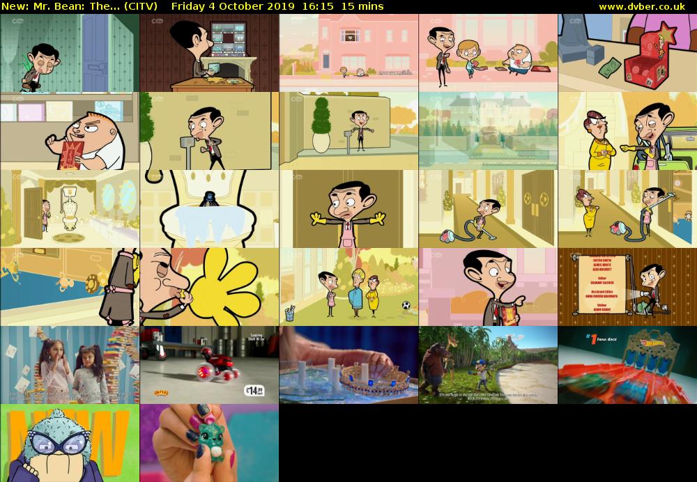Mr. Bean: The... (CITV) Friday 4 October 2019 16:15 - 16:30