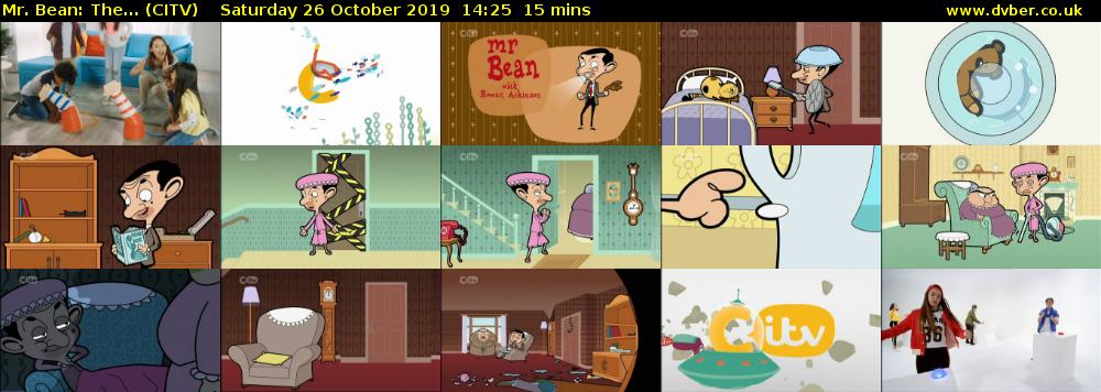 Mr. Bean: The... (CITV) Saturday 26 October 2019 14:25 - 14:40