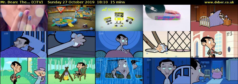 Mr. Bean: The... (CITV) Sunday 27 October 2019 18:10 - 18:25