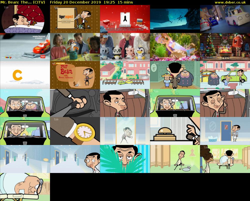 Mr. Bean: The... (CITV) Friday 20 December 2019 19:25 - 19:40