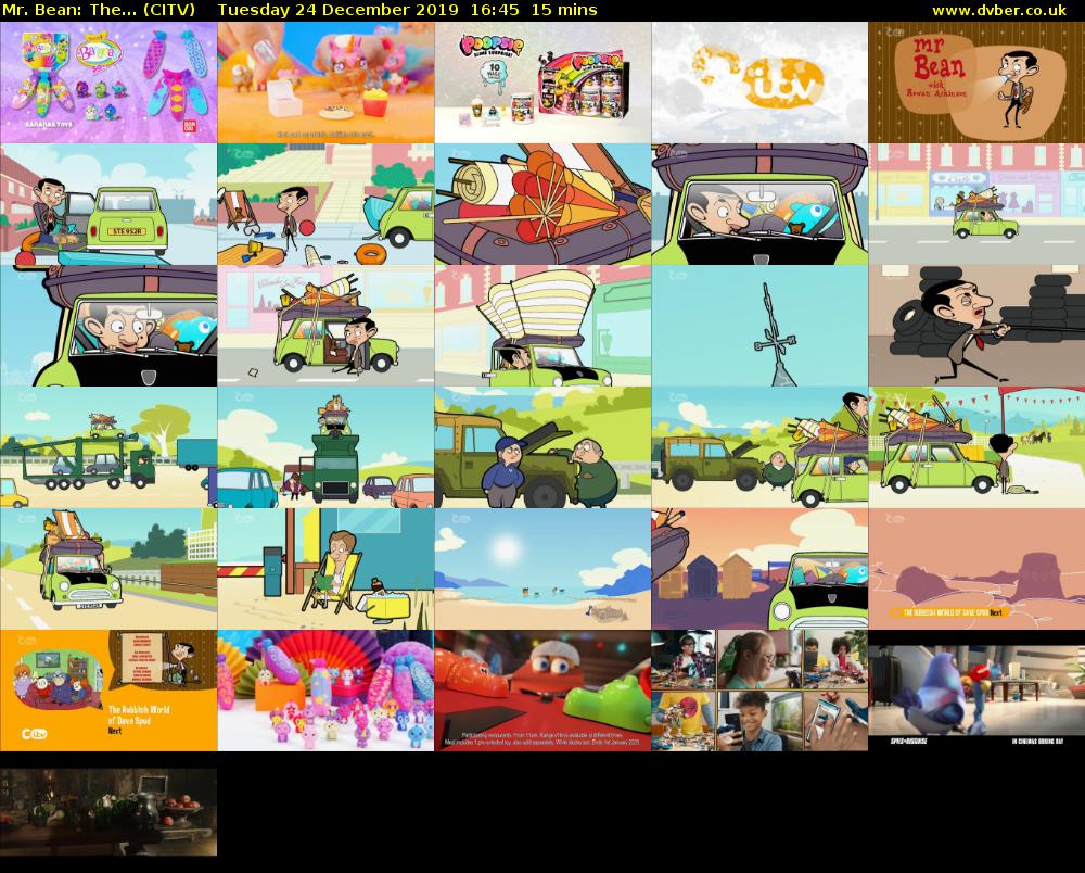 Mr. Bean: The... (CITV) Tuesday 24 December 2019 16:45 - 17:00