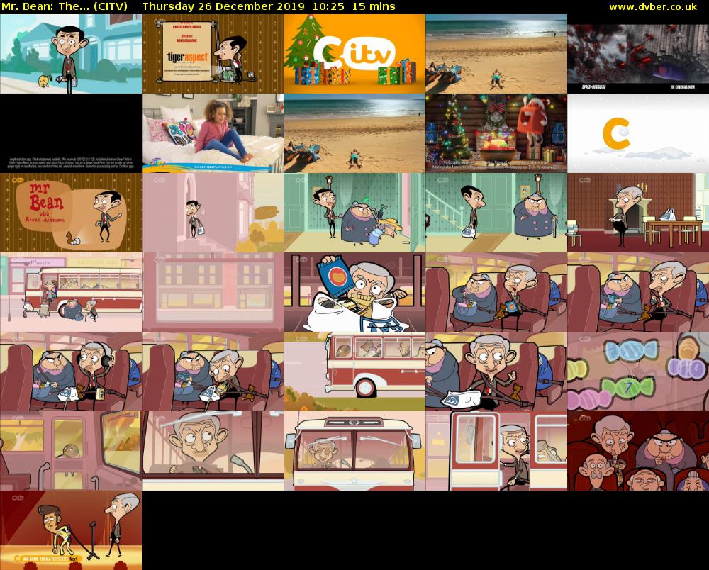 Mr. Bean: The... (CITV) Thursday 26 December 2019 10:25 - 10:40