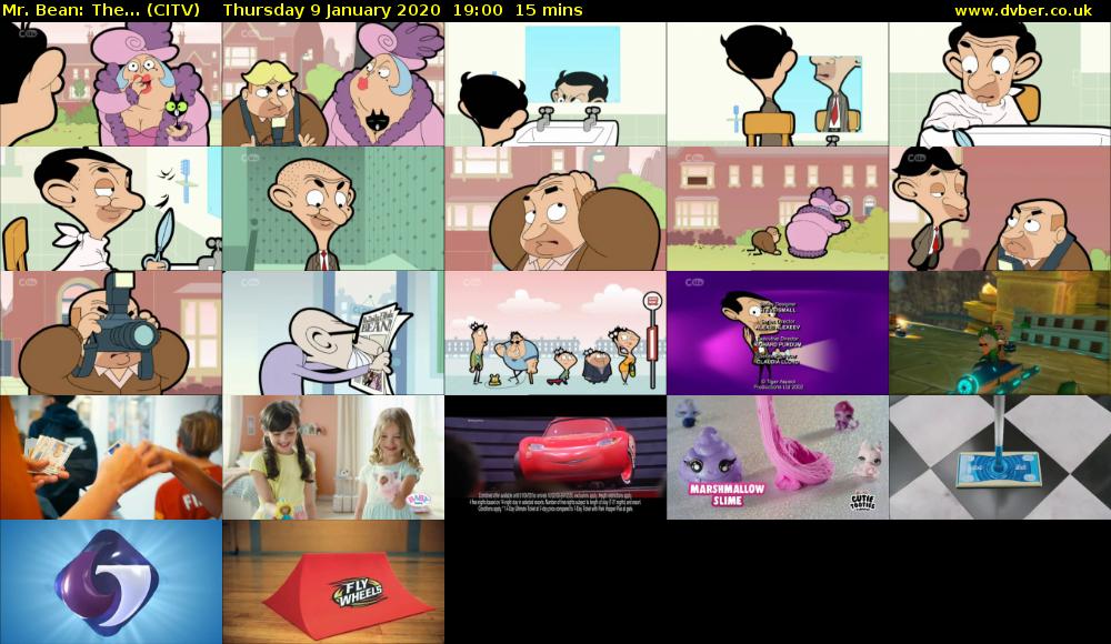 Mr. Bean: The... (CITV) Thursday 9 January 2020 19:00 - 19:15
