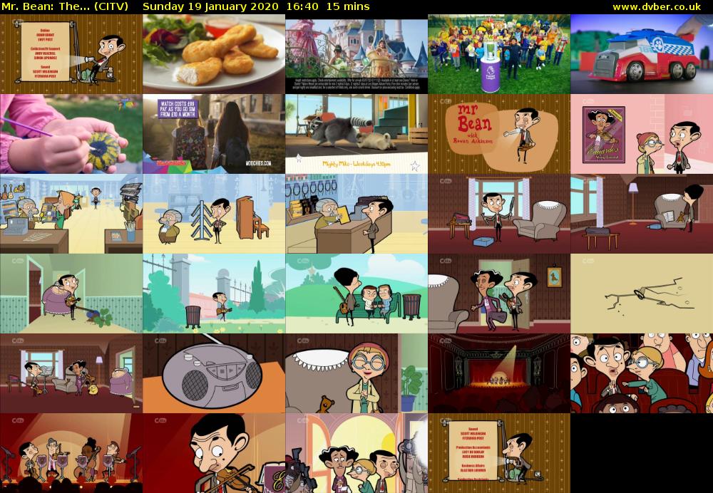 Mr. Bean: The... (CITV) Sunday 19 January 2020 16:40 - 16:55