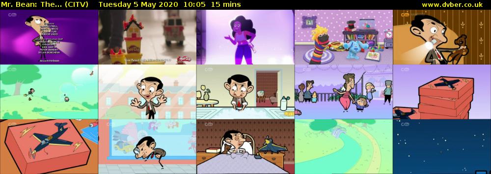 Mr. Bean: The... (CITV) Tuesday 5 May 2020 10:05 - 10:20