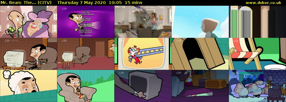 Mr. Bean: The... (CITV) Thursday 7 May 2020 10:05 - 10:20