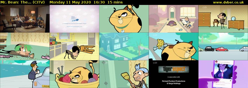 Mr. Bean: The... (CITV) Monday 11 May 2020 16:30 - 16:45