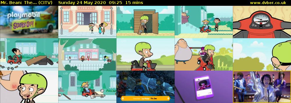 Mr. Bean: The... (CITV) Sunday 24 May 2020 09:25 - 09:40