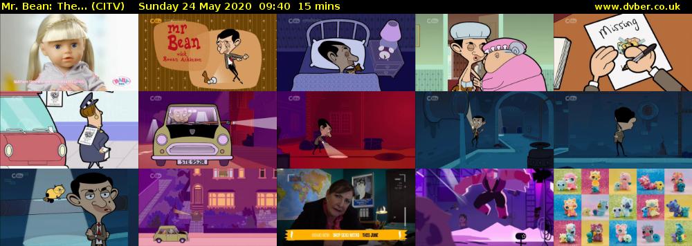 Mr. Bean: The... (CITV) Sunday 24 May 2020 09:40 - 09:55