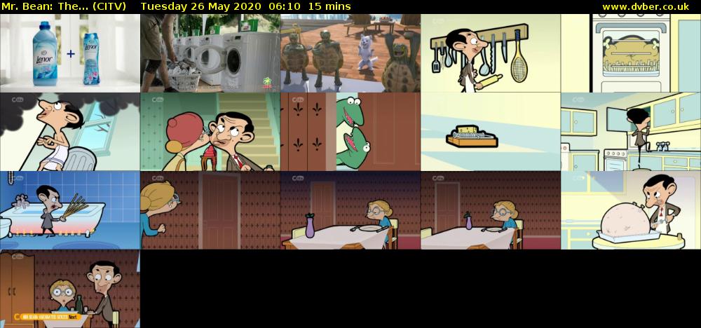 Mr. Bean: The... (CITV) Tuesday 26 May 2020 06:10 - 06:25