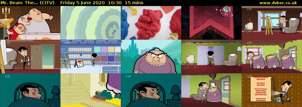 Mr. Bean: The... (CITV) Friday 5 June 2020 10:30 - 10:45