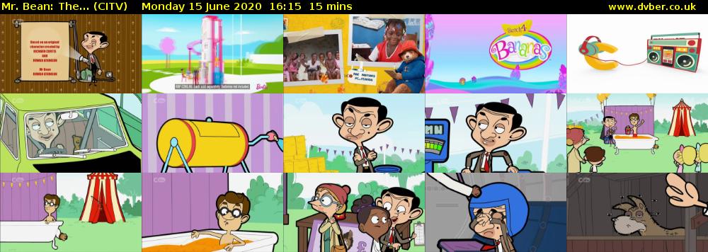 Mr. Bean: The... (CITV) Monday 15 June 2020 16:15 - 16:30