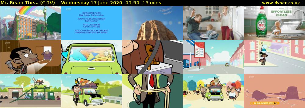 Mr. Bean: The... (CITV) Wednesday 17 June 2020 09:50 - 10:05