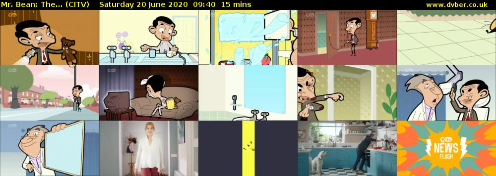 Mr. Bean: The... (CITV) Saturday 20 June 2020 09:40 - 09:55