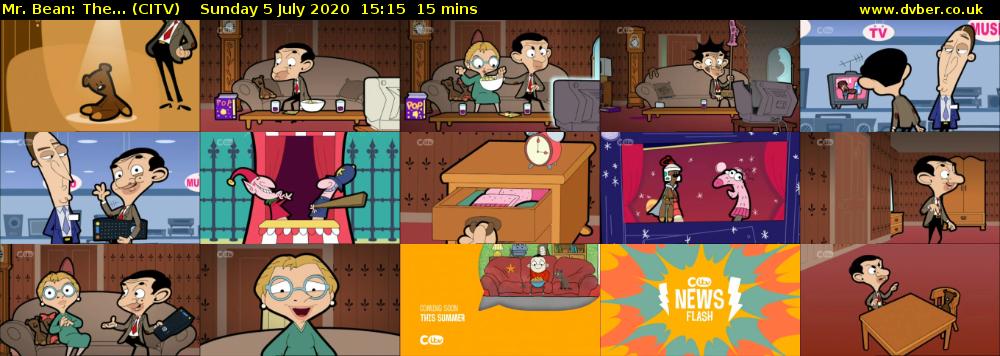 Mr. Bean: The... (CITV) Sunday 5 July 2020 15:15 - 15:30