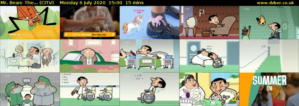 Mr. Bean: The... (CITV) Monday 6 July 2020 15:00 - 15:15