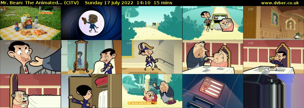 Mr. Bean: The Animated... (CITV) Sunday 17 July 2022 14:10 - 14:25