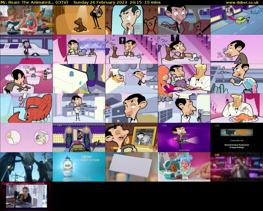 Mr. Bean: The Animated... (CITV) Sunday 26 February 2023 20:15 - 20:30