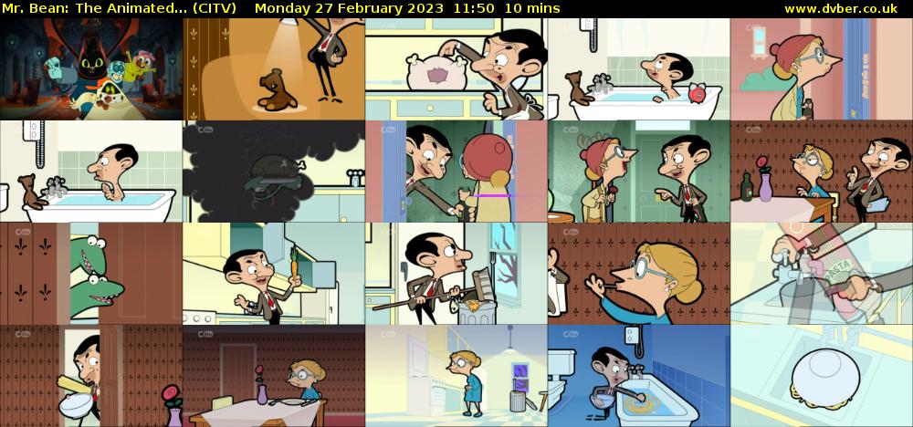 Mr. Bean: The Animated... (CITV) Monday 27 February 2023 11:50 - 12:00