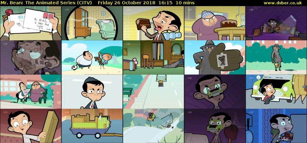 Mr. Bean: The Animated Series (CITV) Friday 26 October 2018 16:15 - 16:25