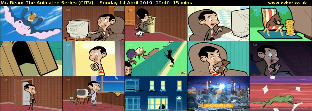 Mr. Bean: The Animated Series (CITV) Sunday 14 April 2019 09:40 - 09:55