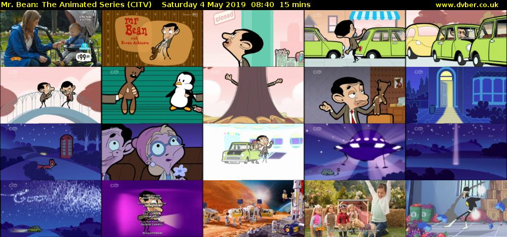 Mr. Bean: The Animated Series (CITV) Saturday 4 May 2019 08:40 - 08:55