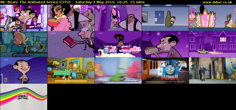 Mr. Bean: The Animated Series (CITV) Saturday 4 May 2019 16:25 - 16:40