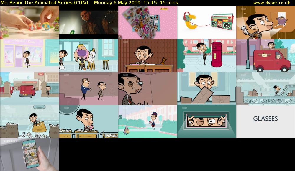 Mr. Bean: The Animated Series (CITV) Monday 6 May 2019 15:15 - 15:30