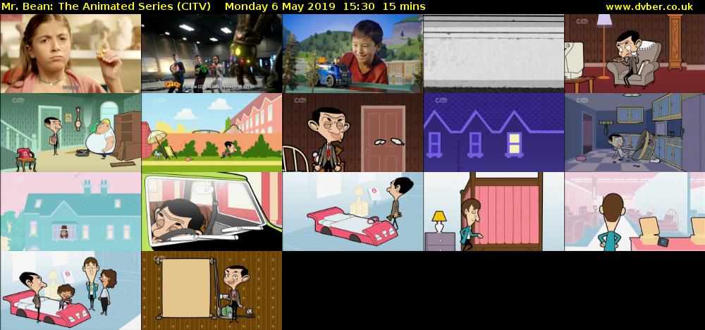 Mr. Bean: The Animated Series (CITV) Monday 6 May 2019 15:30 - 15:45