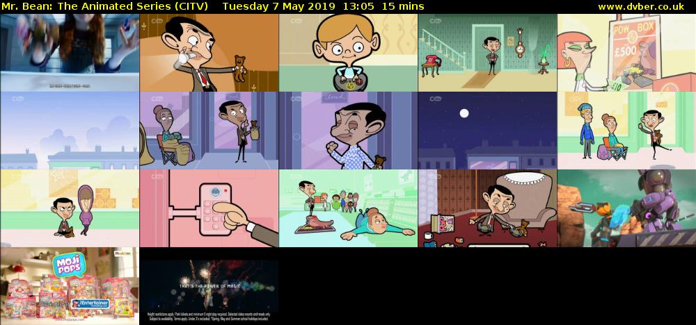 Mr. Bean: The Animated Series (CITV) Tuesday 7 May 2019 13:05 - 13:20