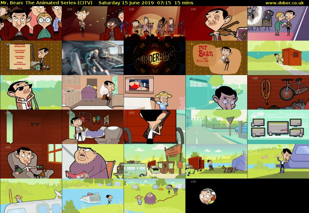 Mr. Bean: The Animated Series (CITV) Saturday 15 June 2019 07:15 - 07:30