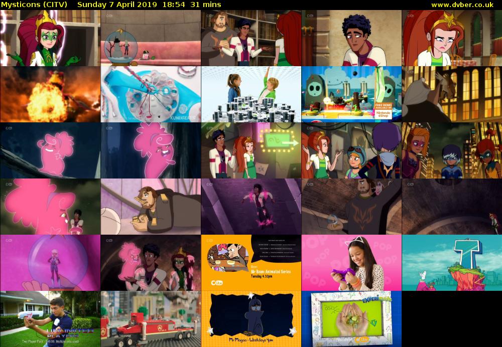Mysticons (CITV) Sunday 7 April 2019 18:54 - 19:25