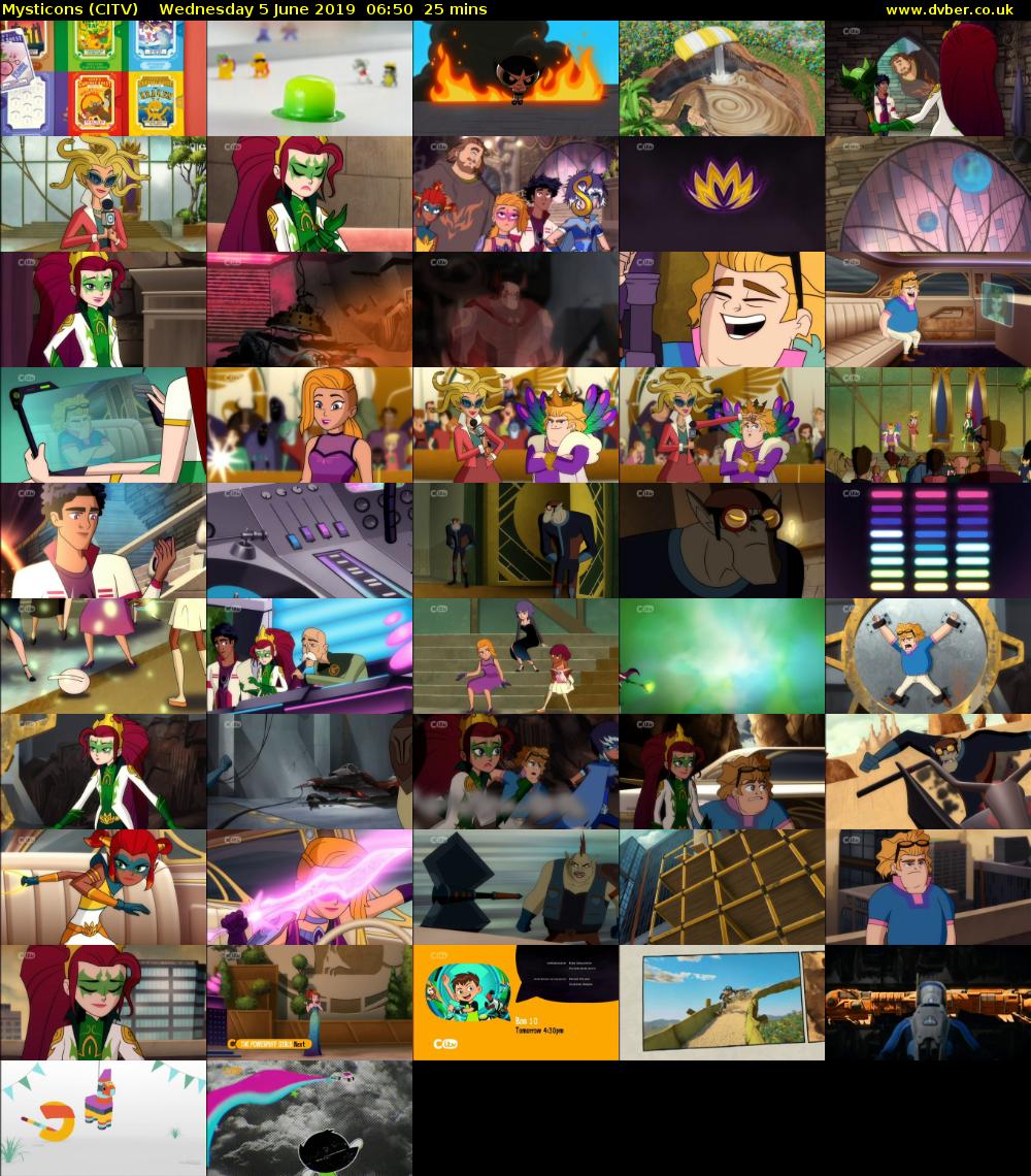 Mysticons (CITV) Wednesday 5 June 2019 06:50 - 07:15