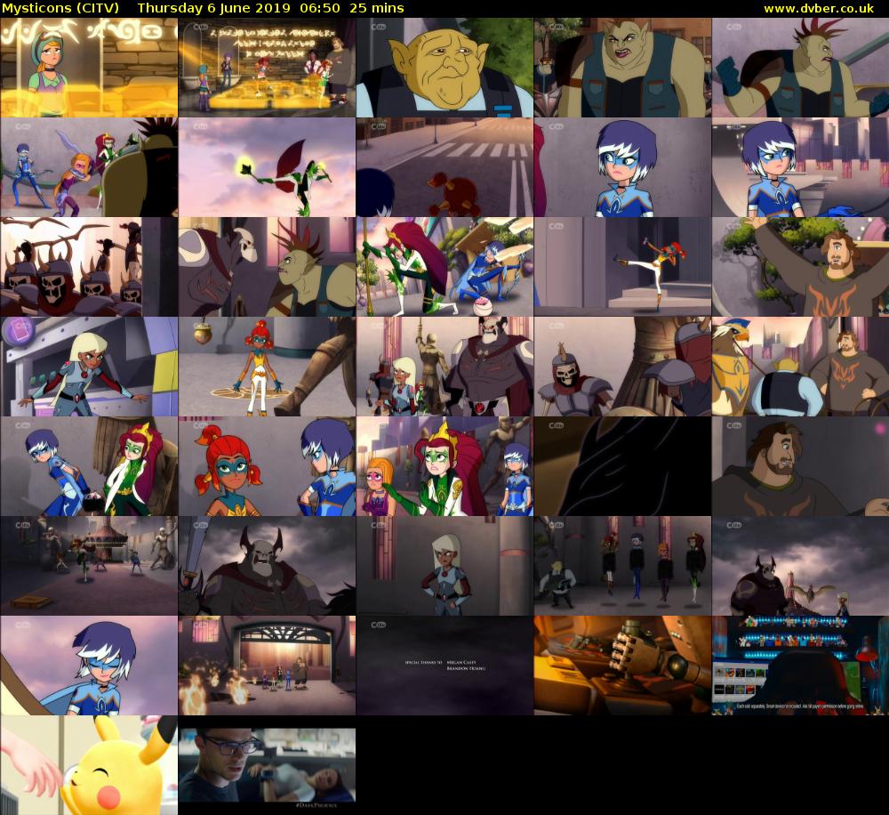 Mysticons (CITV) Thursday 6 June 2019 06:50 - 07:15