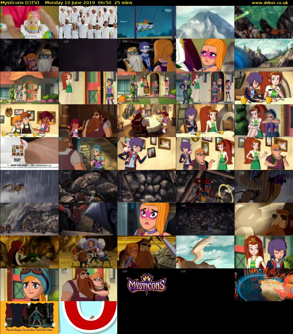 Mysticons (CITV) Monday 10 June 2019 06:50 - 07:15