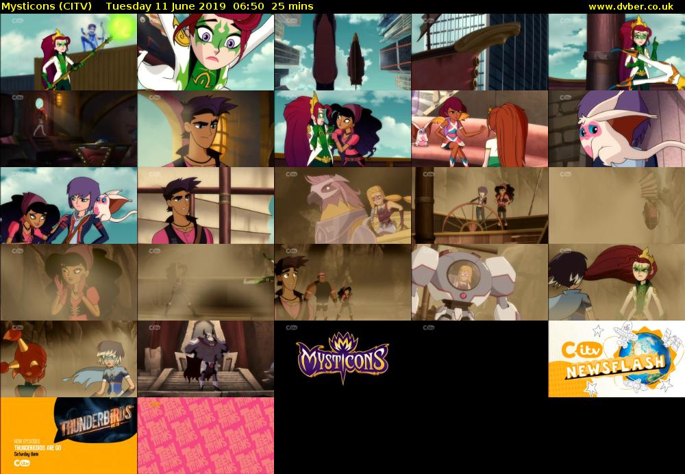 Mysticons (CITV) Tuesday 11 June 2019 06:50 - 07:15