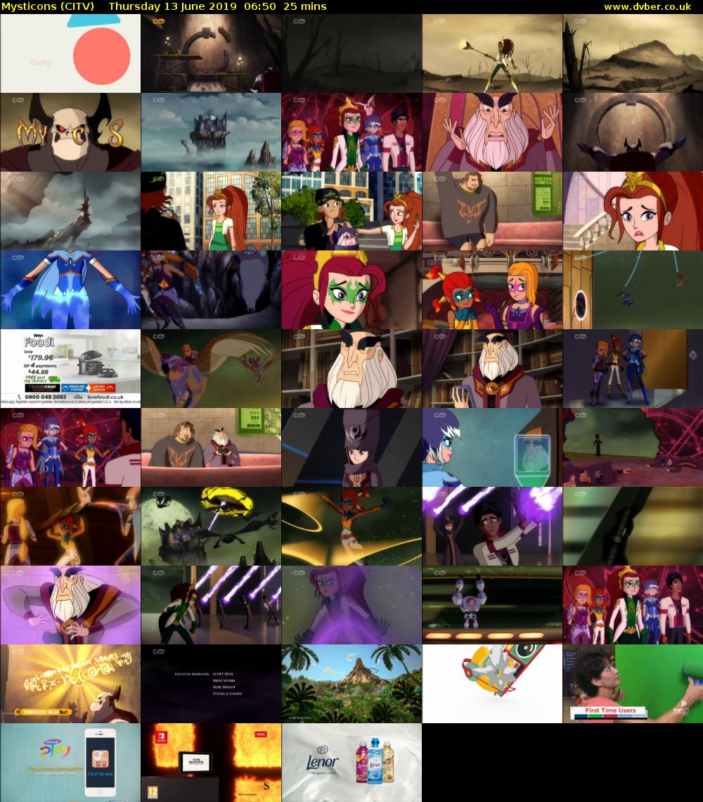 Mysticons (CITV) Thursday 13 June 2019 06:50 - 07:15