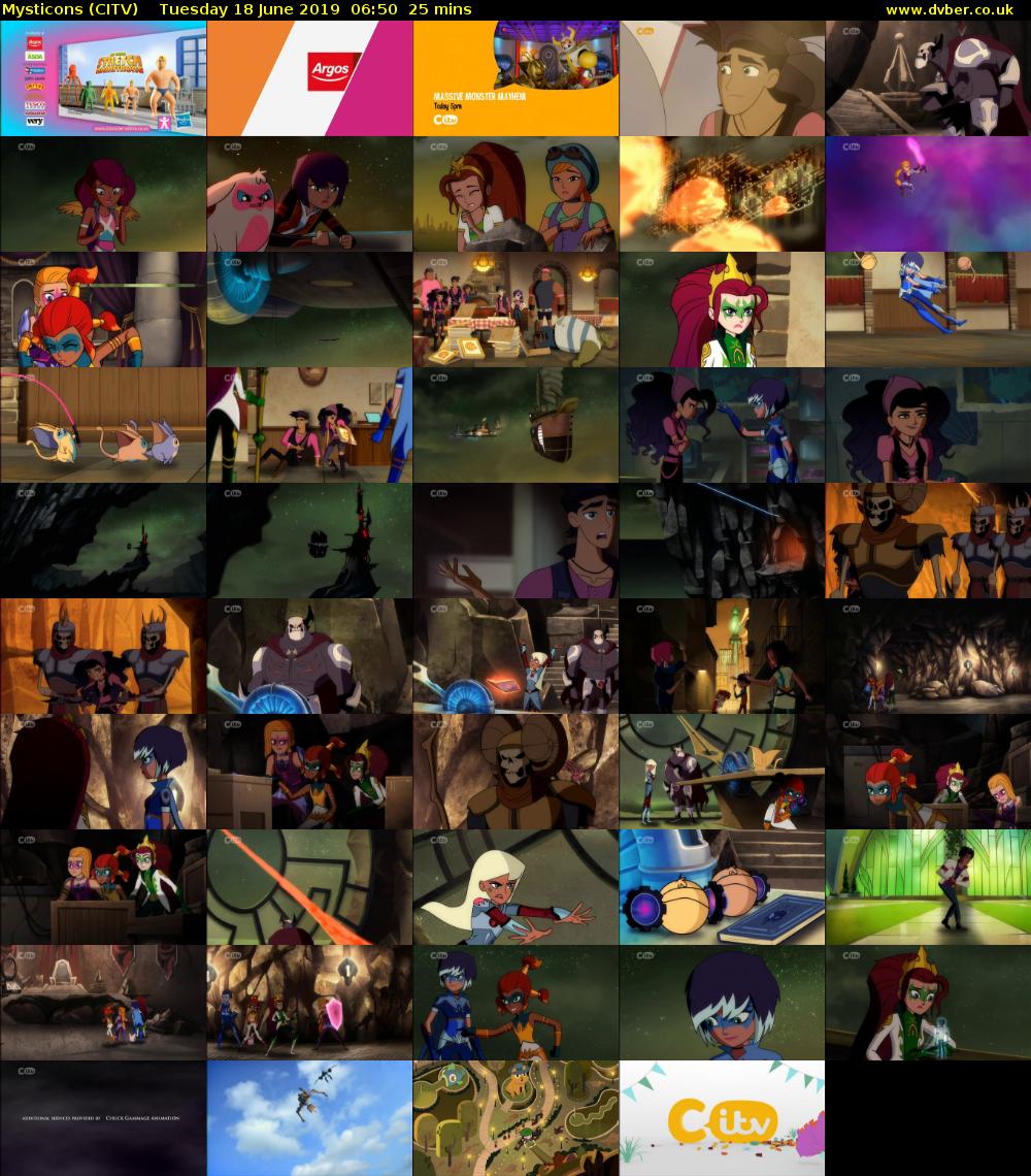 Mysticons (CITV) Tuesday 18 June 2019 06:50 - 07:15
