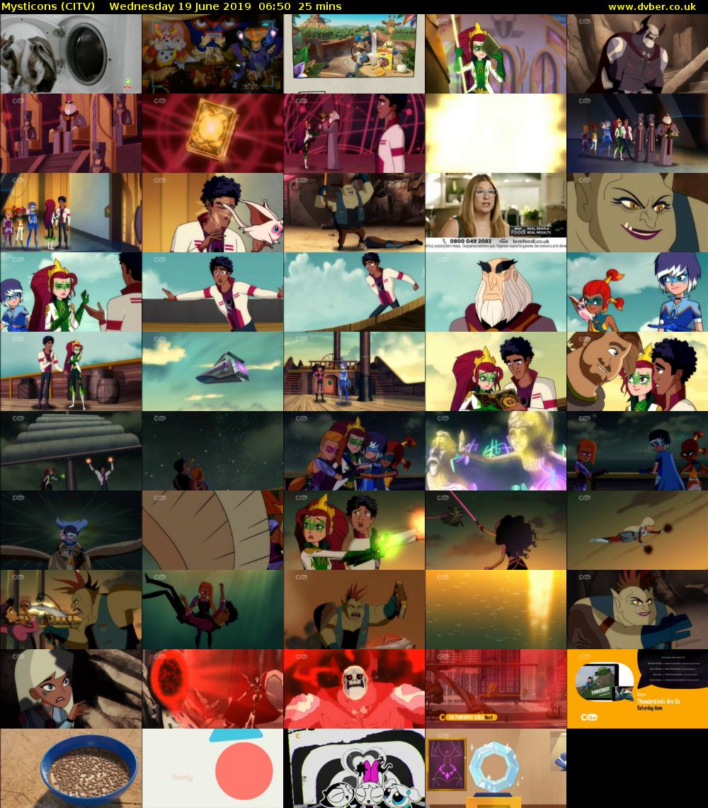 Mysticons (CITV) Wednesday 19 June 2019 06:50 - 07:15