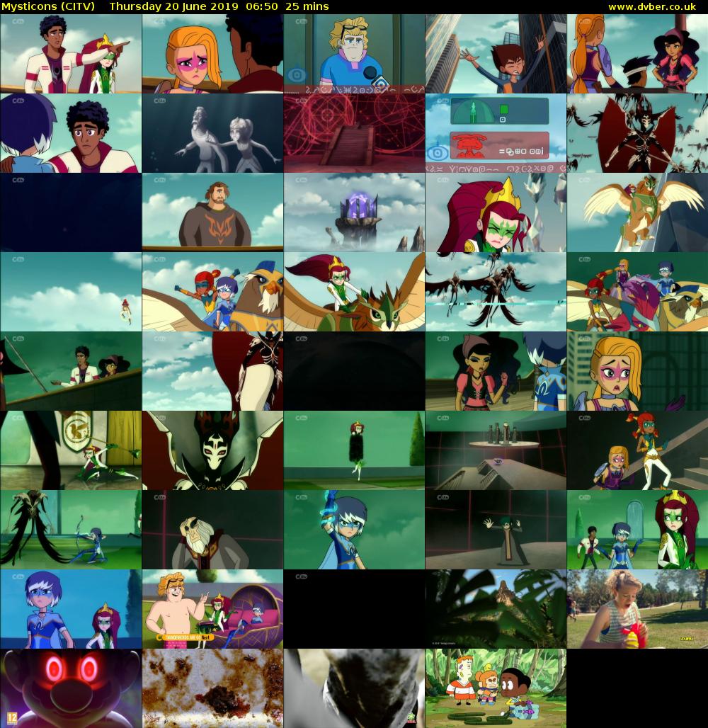 Mysticons (CITV) Thursday 20 June 2019 06:50 - 07:15