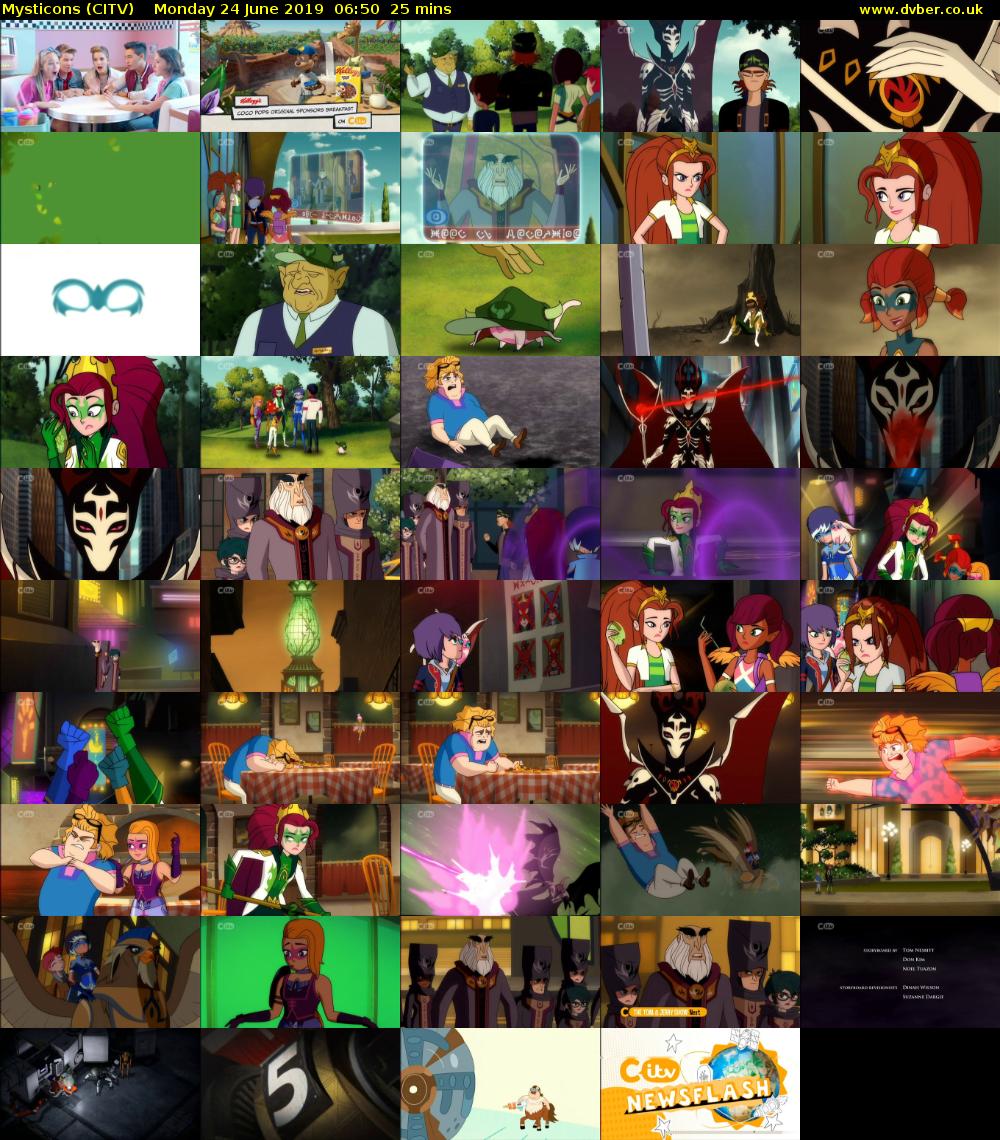 Mysticons (CITV) Monday 24 June 2019 06:50 - 07:15
