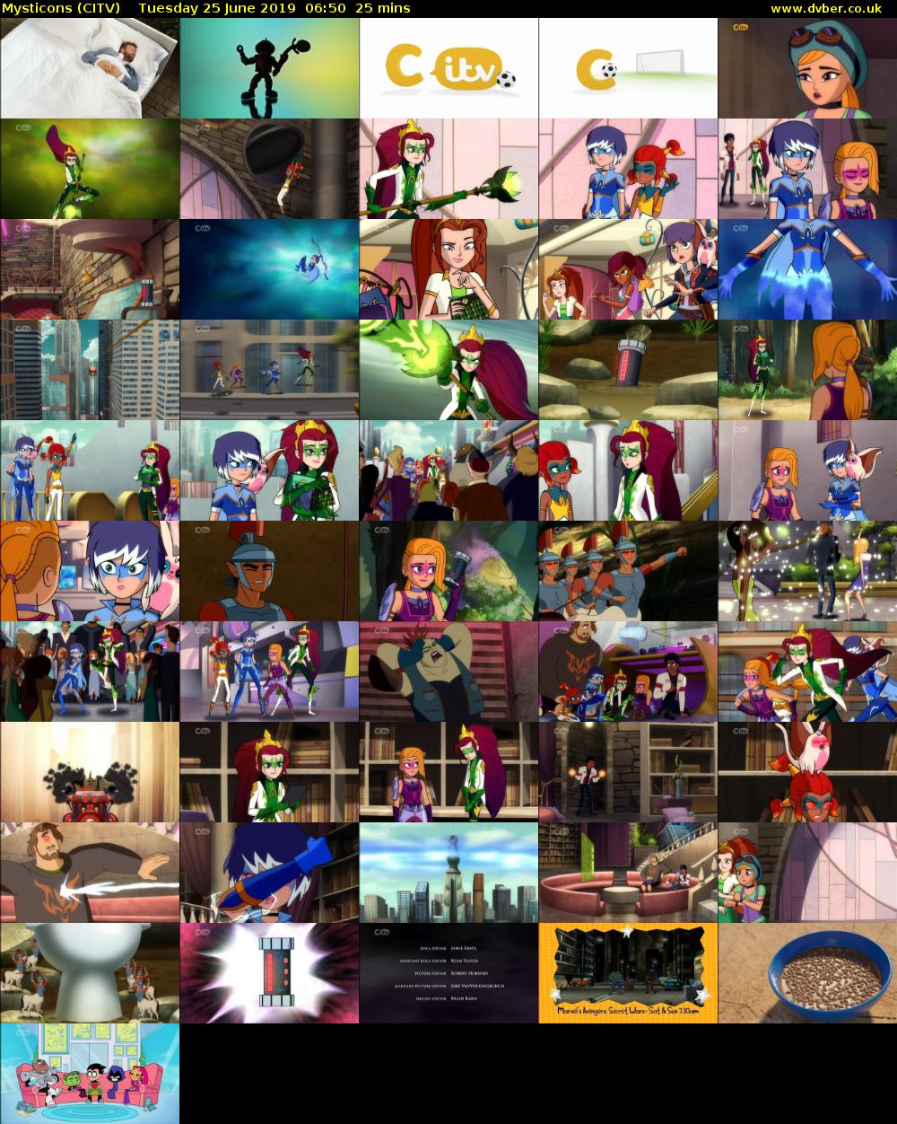 Mysticons (CITV) Tuesday 25 June 2019 06:50 - 07:15