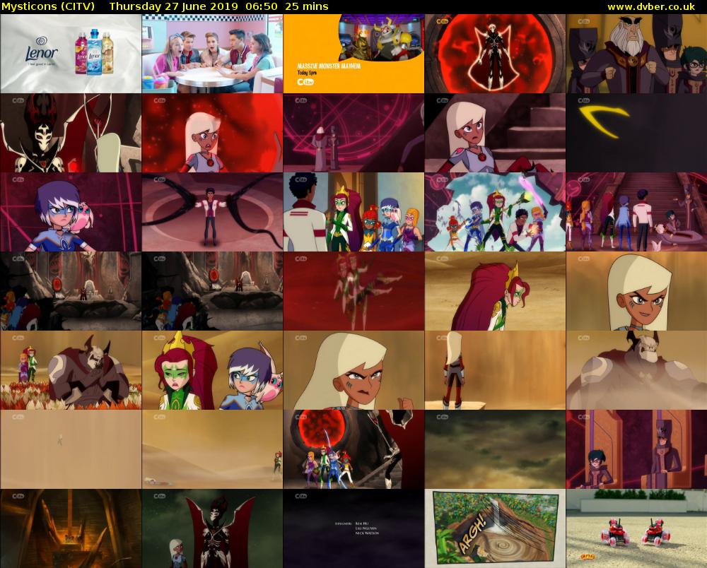 Mysticons (CITV) Thursday 27 June 2019 06:50 - 07:15